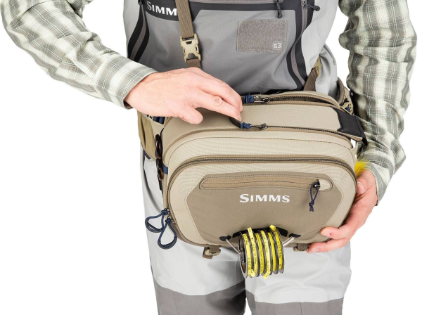 Simms Freestone Hip Pack Tan Model Simms Freestone Hip Pack Tan Model